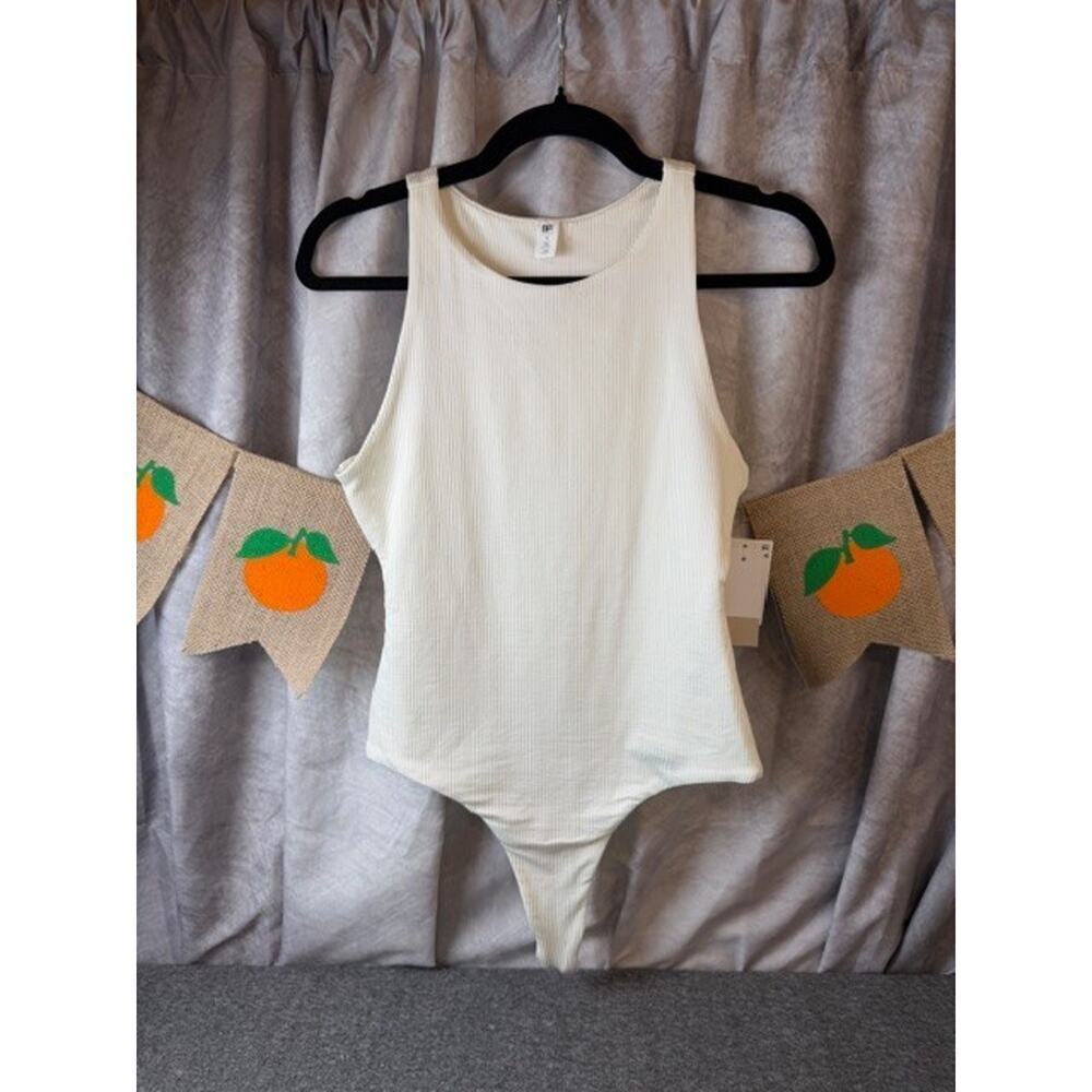 NWT BP Waffle Knit Bodysuit Ivory Tofu Size: S